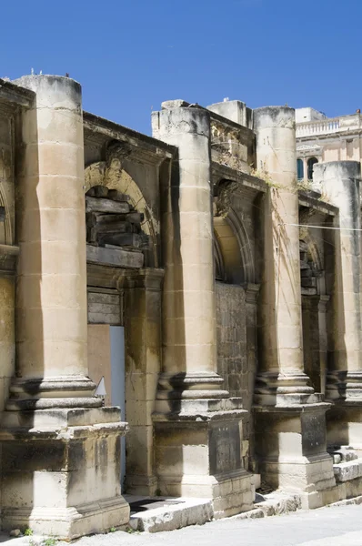 Malta Vallettas historiska operahuset ruiner — Stockfoto