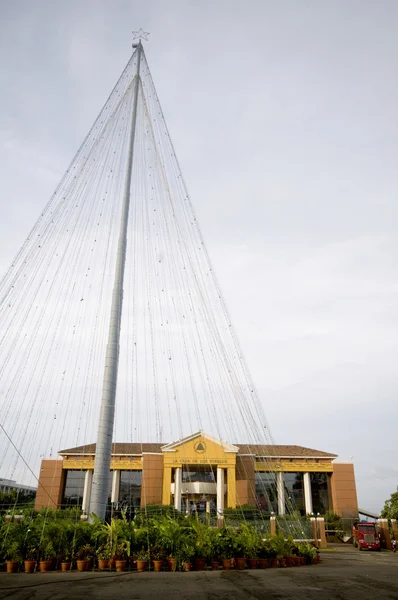 Presidentiële paleis en nationale christmas tree managua, nicaragua — Stockfoto