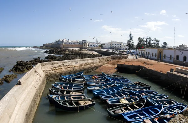 Vista de medina y ciudad vieja essaouira morocco africa — Foto de Stock