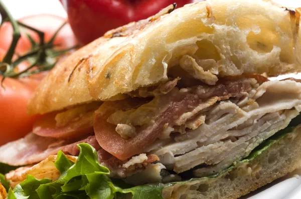 Gastronomische kip sandwich — Stockfoto