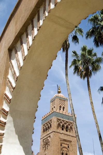 Maroko marrakech mešita koutubia — Stock fotografie