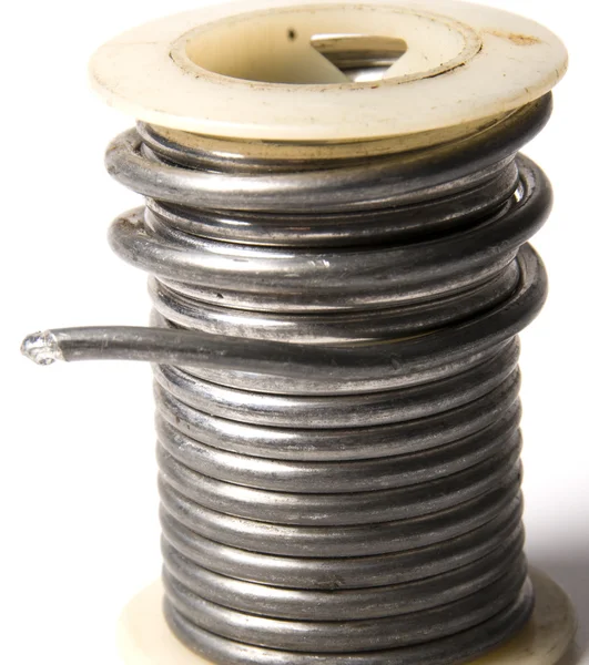 Spool of solder — Stock Photo, Image