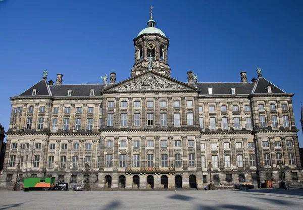 Royal palace dam square amsterdam holland — Stock Photo, Image