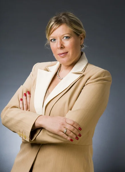 Schattig veertig jaar oude vrouw senior business executive — Stockfoto