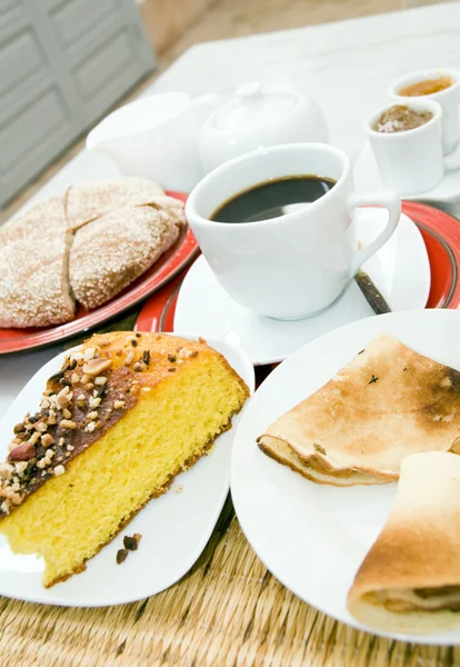 Typical moroccan breakfast — Stock Photo, Image