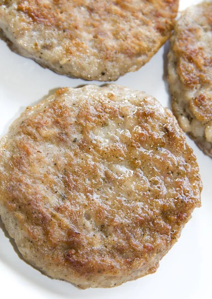 Pork sausage patties — Stock Photo, Image