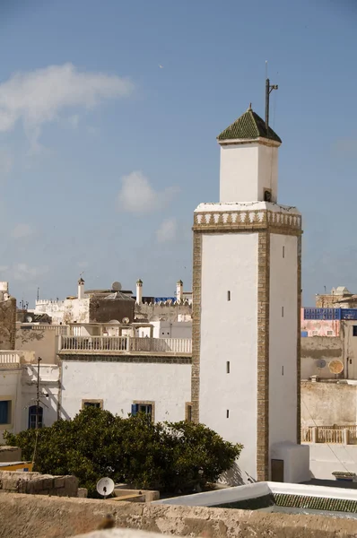 Op het dak weergave moskee essaouira Marokko — Stockfoto