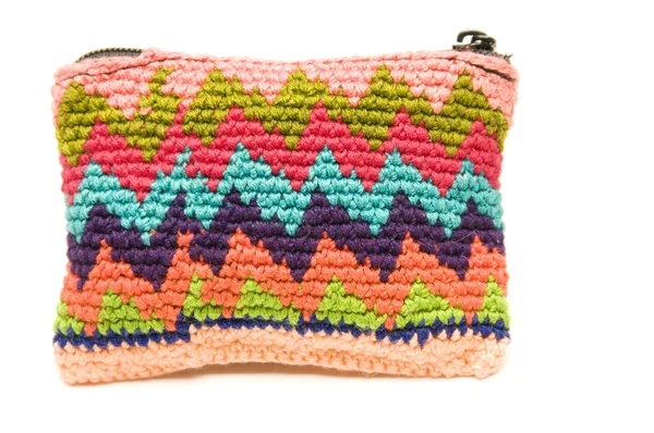 Knitted small carry bag made in honduras — Stock Photo, Image