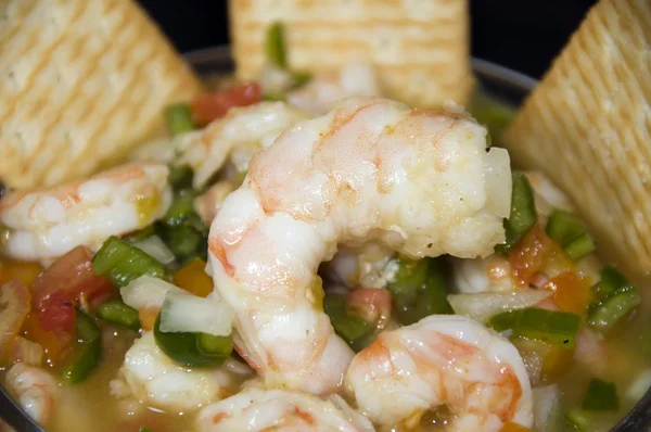 Jumbo shrimp ceviche nicaragua — Stock Photo, Image