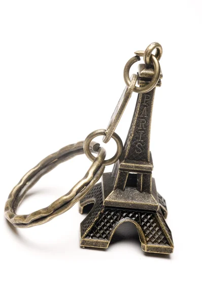 Klíčenka Eiffelova věž suvenýr — Stock fotografie