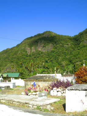 tarihi mezarlık soufriere st. lucia