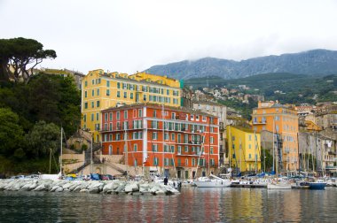 the old port Bastia, Corsica, France clipart
