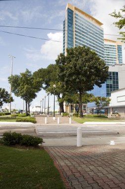 independence plaza brian lara promenade port of spain trinidad clipart