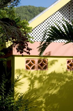 tipik Karayip mimarisi bequia st. vincent