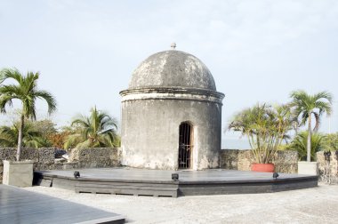 Nöbetçi kutusu uyanık cartagena de Indias Kolombiya Güney Amerika