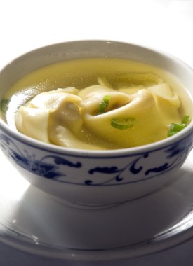 Chinese wonton soup clipart