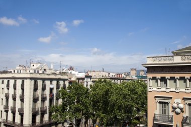 çatı mimarisi park ağaçlar Gotik la rambla barcelona İlçe