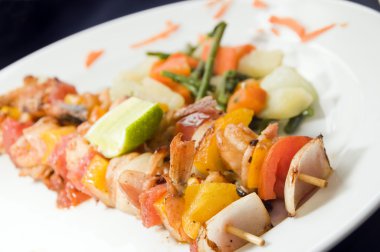 karides kebap Nikaragua stili