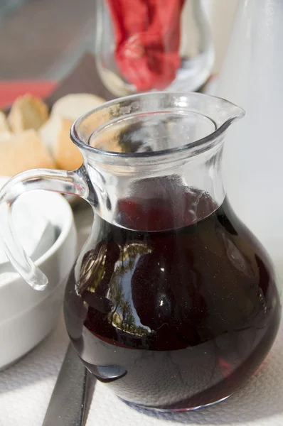 Carafe red wine ajaccio corsica — Stock Photo, Image