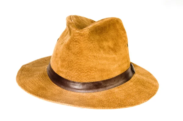 Sombrero estilo fedora gamuza — Foto de Stock