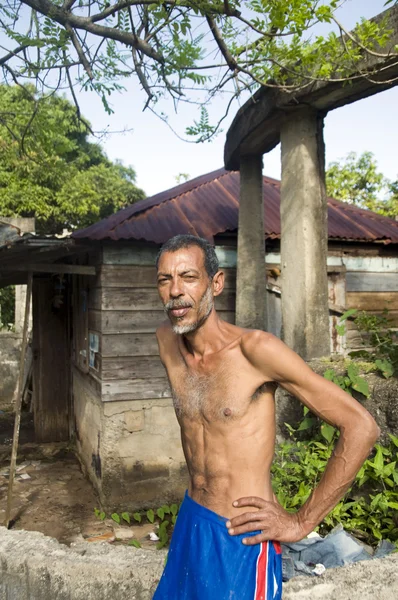 Inheemse man portret maïs eiland nicaragua — Stockfoto