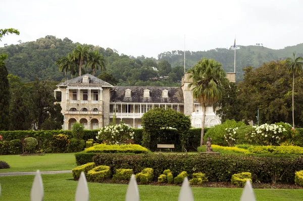 Başkanlık Sarayı girişi ile İspanya trinidad ve tobago — Stok fotoğraf
