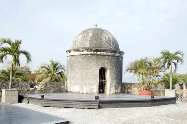 Penjaga kotak pengawas Cartagena de Indias Kolombia Amerika Selatan — Stok Foto