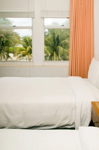 Pláž přední hotelový pokoj jižní pláže miami florida — Stock fotografie