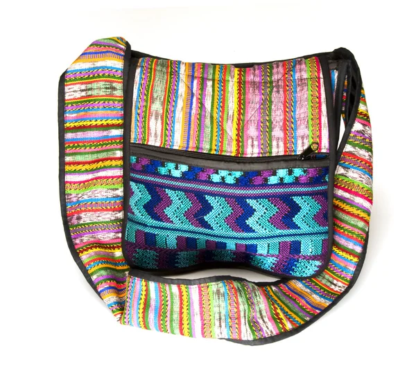 Saco de ombro tecido têxtil feito na Nicarágua — Fotografia de Stock