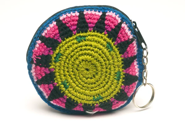 Colorful change purse made in guatemala central america — Stock Photo, Image