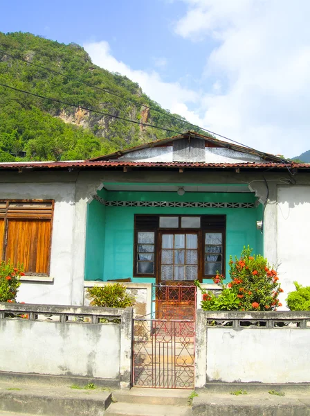 Typický dům Soufrière, Svatá Lucie — Stock fotografie