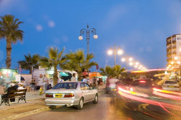 Flood festival athens avenue larnaca cyprus — Stock Photo, Image