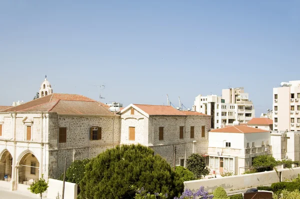 Na dachu widok larnaca Cypr — Zdjęcie stockowe