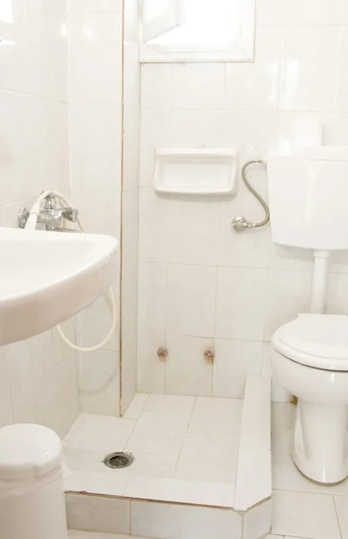 Řecký ostrov hodnocení domu koupelna — Stock fotografie