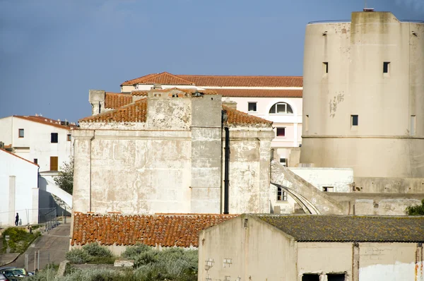 Ancient medieval architecture bonifacio cosica france — Stock Photo, Image