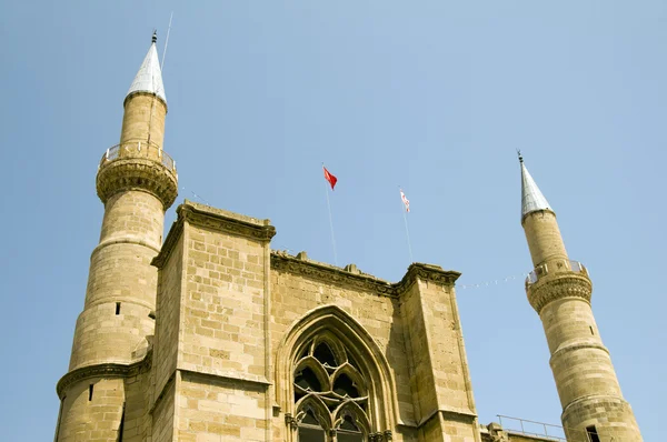 Cathedral mosque and minarets lefkosia cyprus Royalty Free Stock Photos