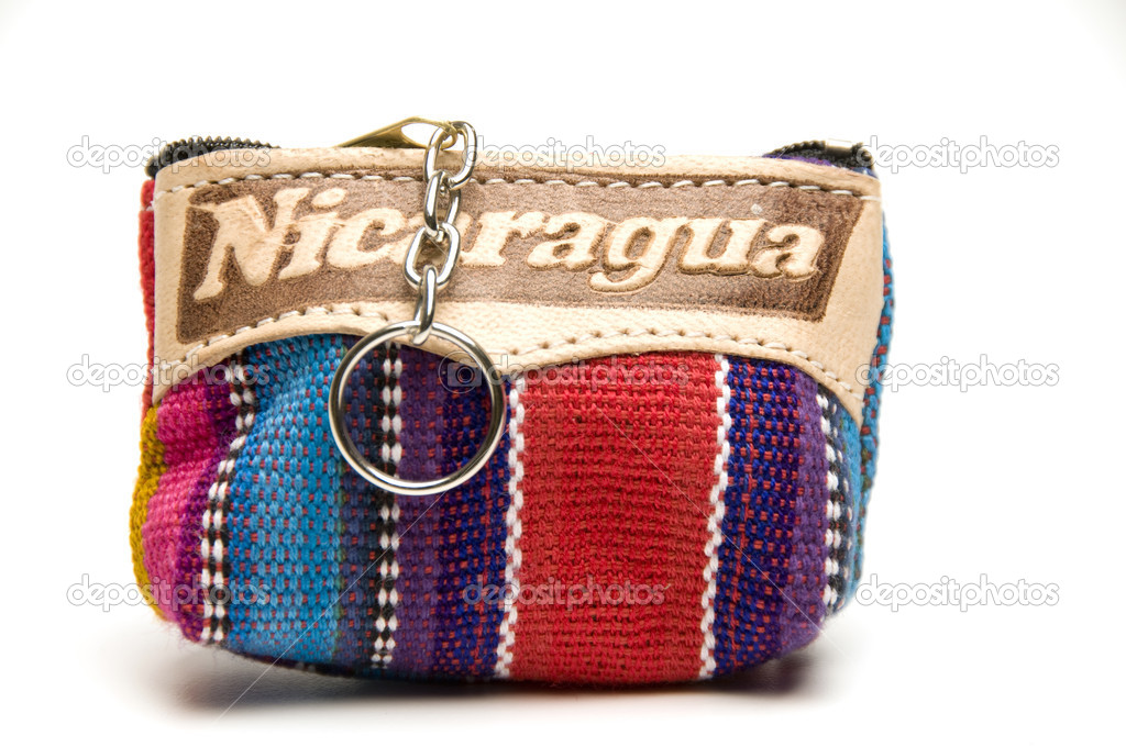 souvenir key chain change purse made in Nicaragua