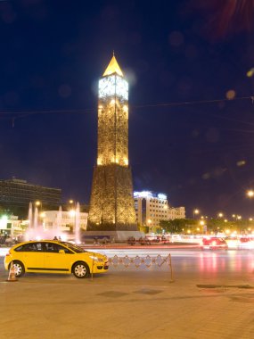 Clock tower ave habib bourguiba ville nouvelle Tunus Tunus Afrika