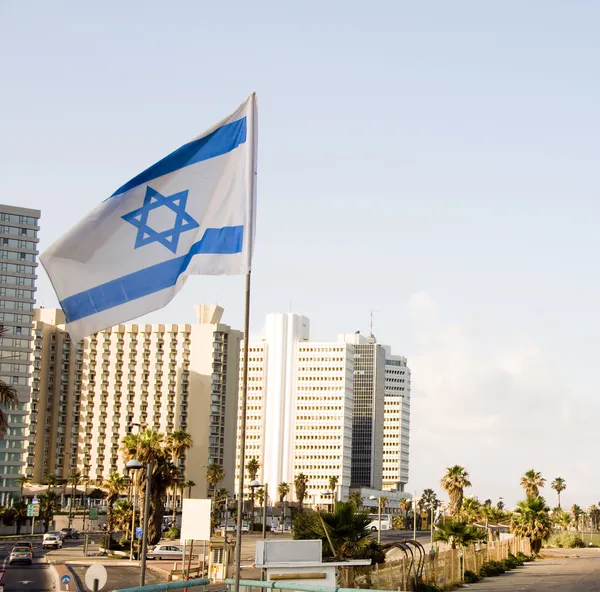 Skyline cityscape Tel Aviv Israel — Stok fotoğraf