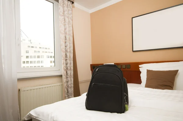 Lodging bedroom view of capital city Ljubljana Slovenia Europe — Stock Photo, Image