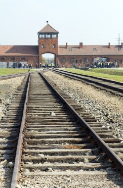 giriş kapısı nazi toplama ölüm kampı tren