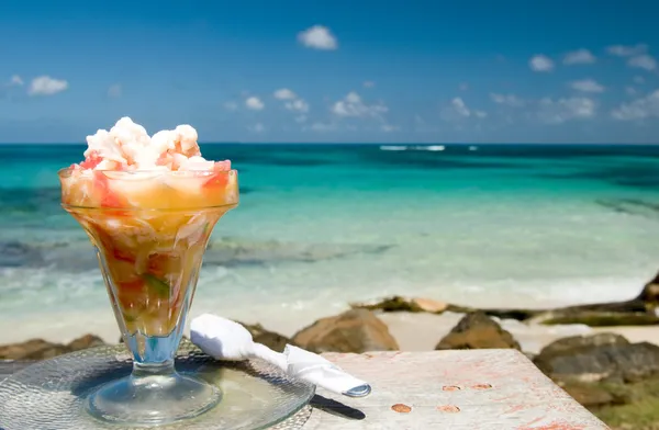 Aragosta fresca ceviche Mar dei Caraibi — Foto Stock