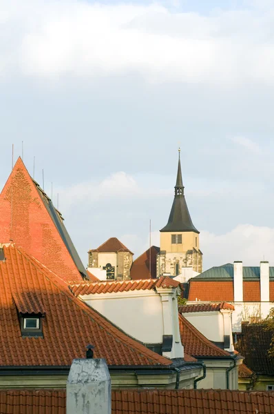 Telhados de arquitetura em Cracóvia — Fotografia de Stock