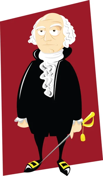 Funny George Washington — Stock Vector