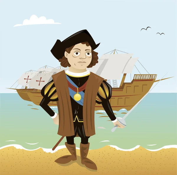 Christopher Columbus — Stockový vektor