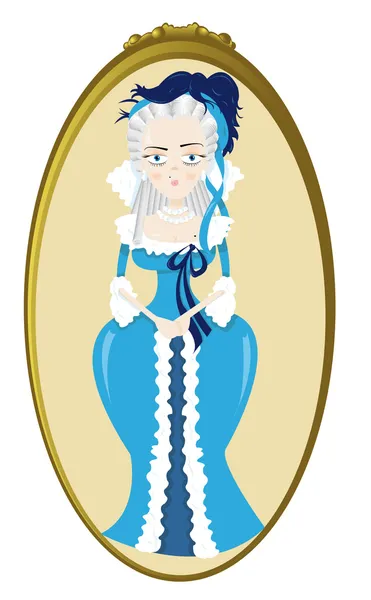 Grappige marie antoinette — Stockvector