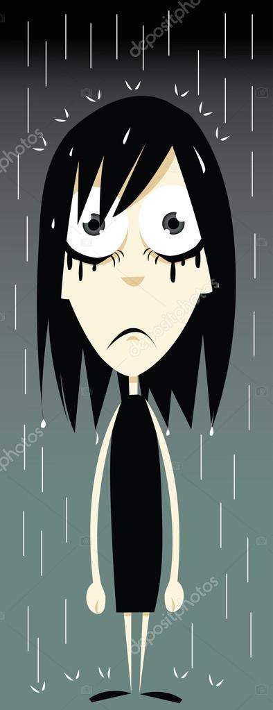 Emo Girl - Bad Day Stock Vector Image by ©pcanzo #12709981