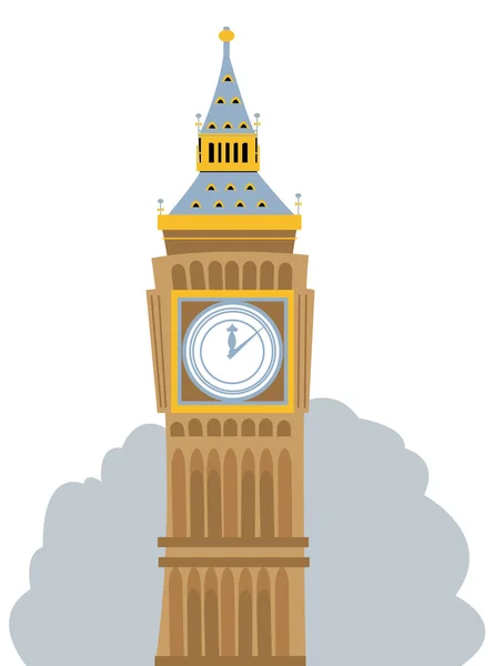 Big Ben Cartoon — Stock Vector