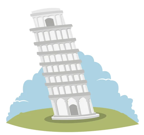 Пизанская башня — стоковый вектор