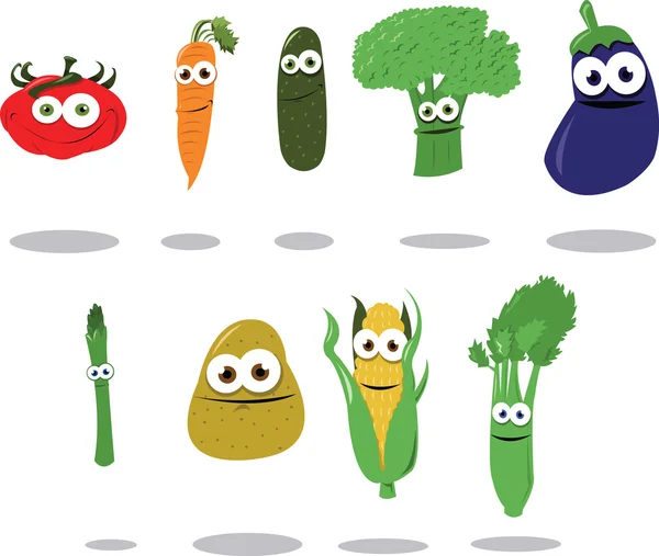 Warzywa funny — Wektor stockowy